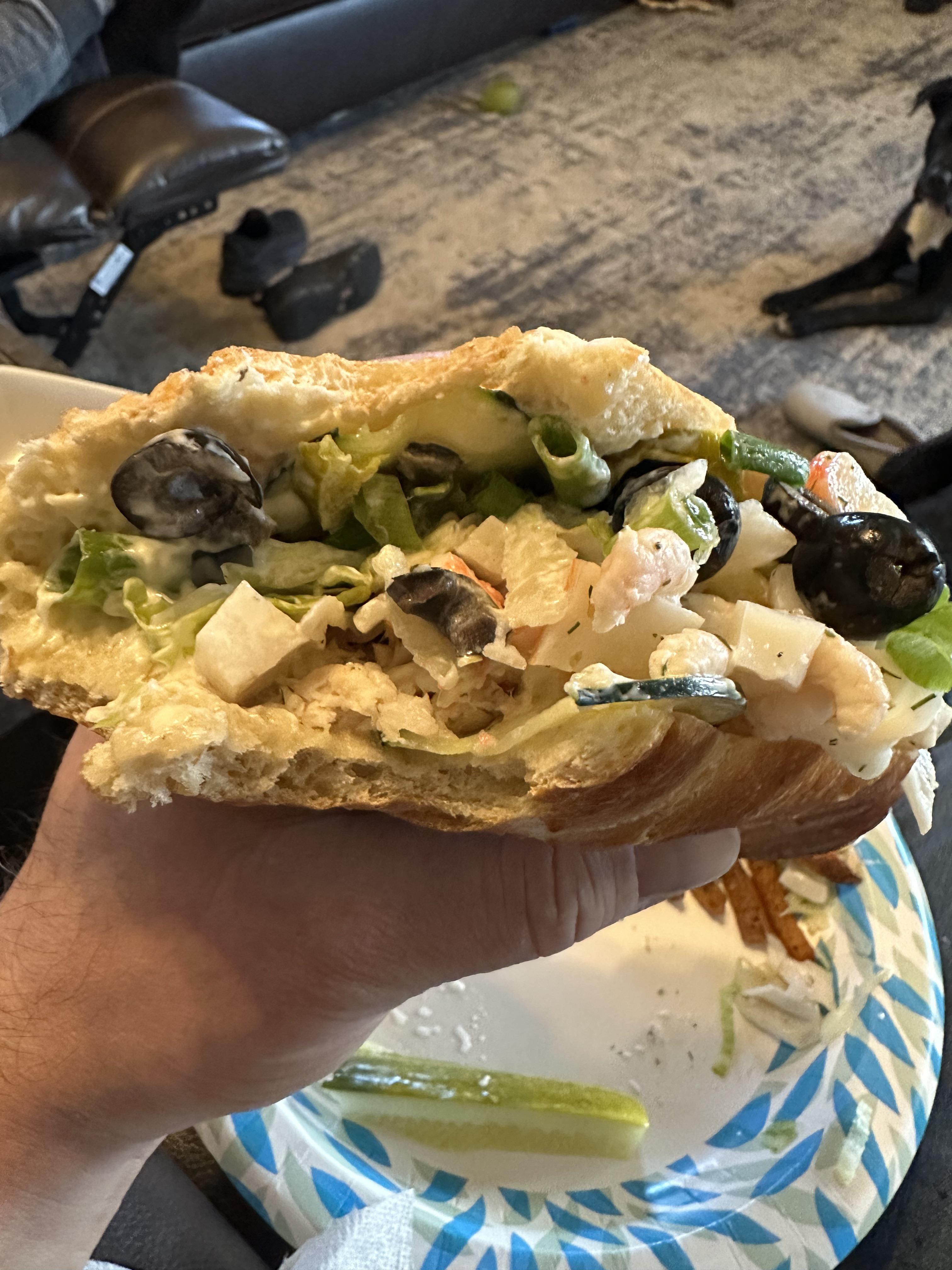 Copycat Subway Seafood Sensation. I believe it hasn't been on the menu