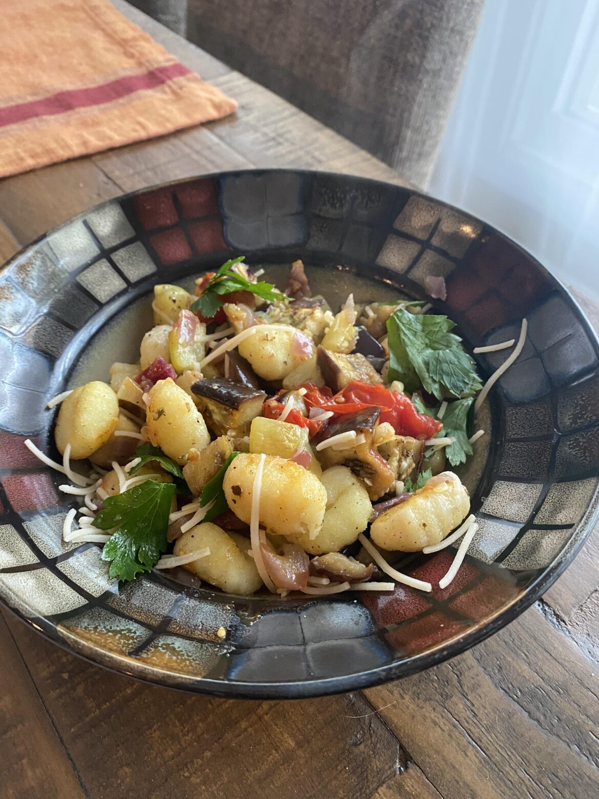 Oven baked gnocchi with roasted veggies! Delicious