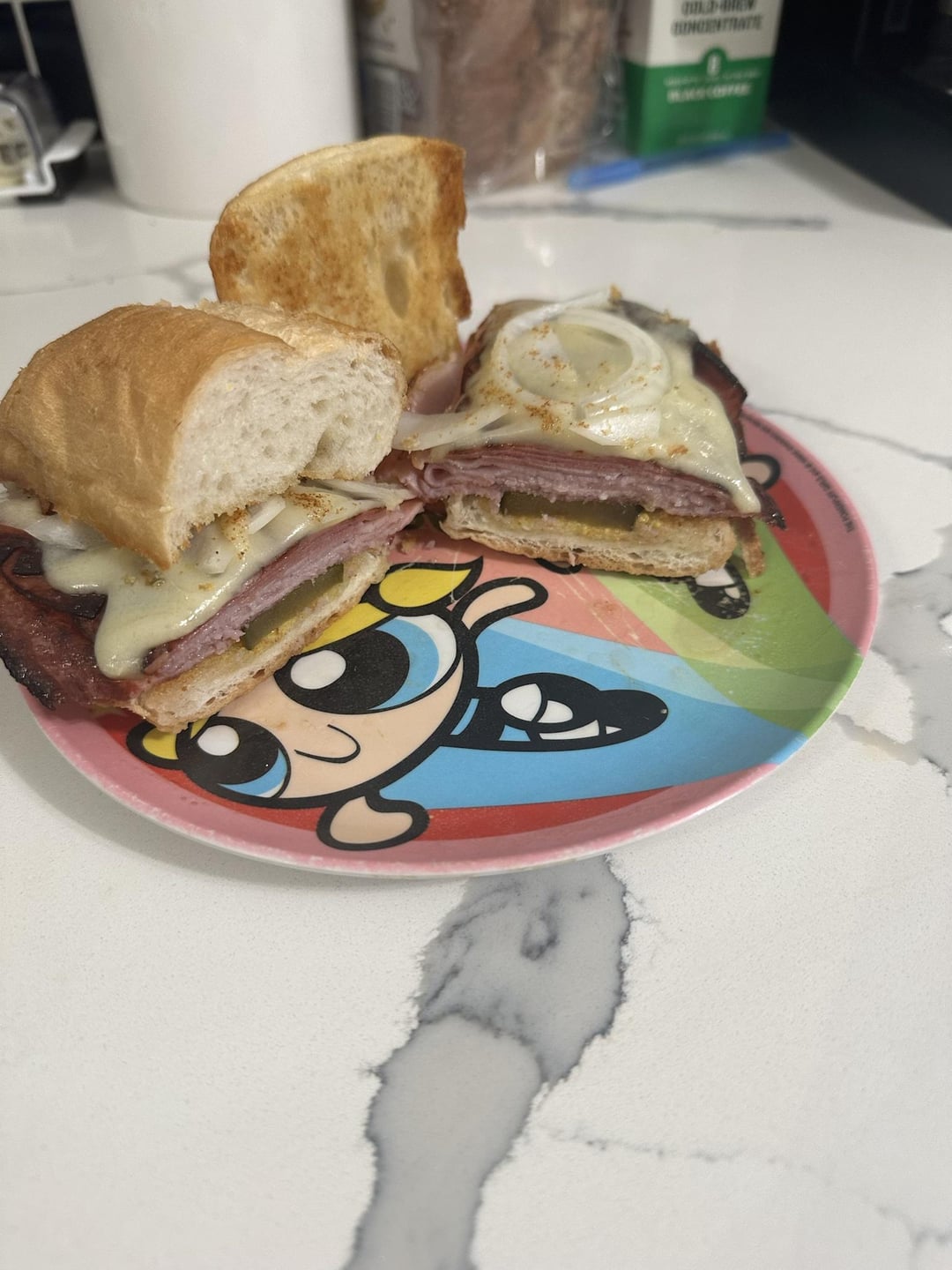 ham, salami and swiss on garlic Dining and Cooking