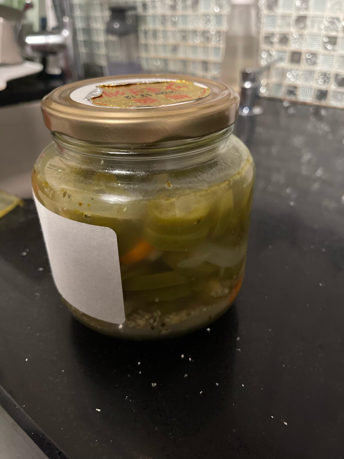 Pickled jalapenos gone bad or okay to eat? (See comment)