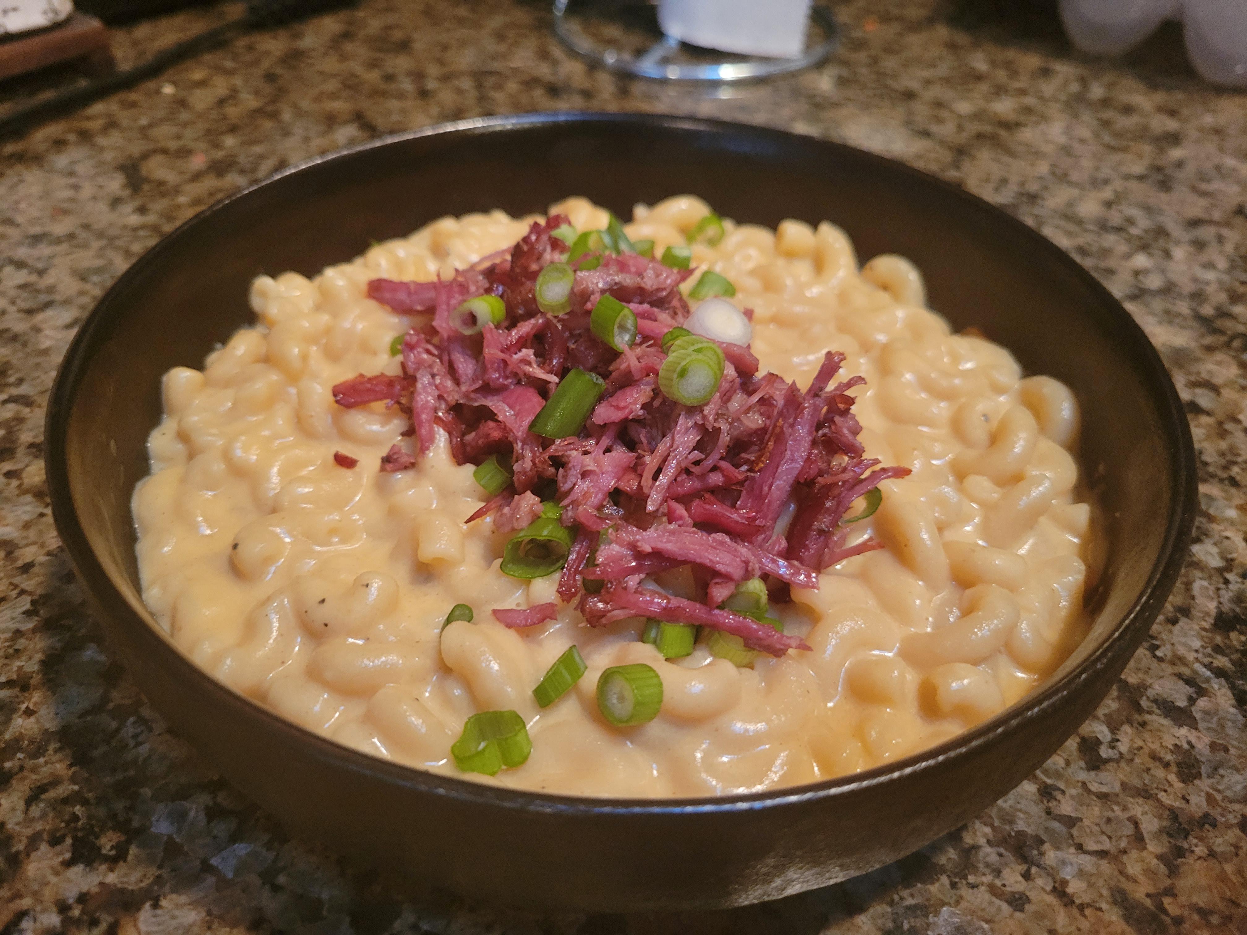 Guinness Braised Corned Beef and Spicy Mac & Cheese Dining and Cooking