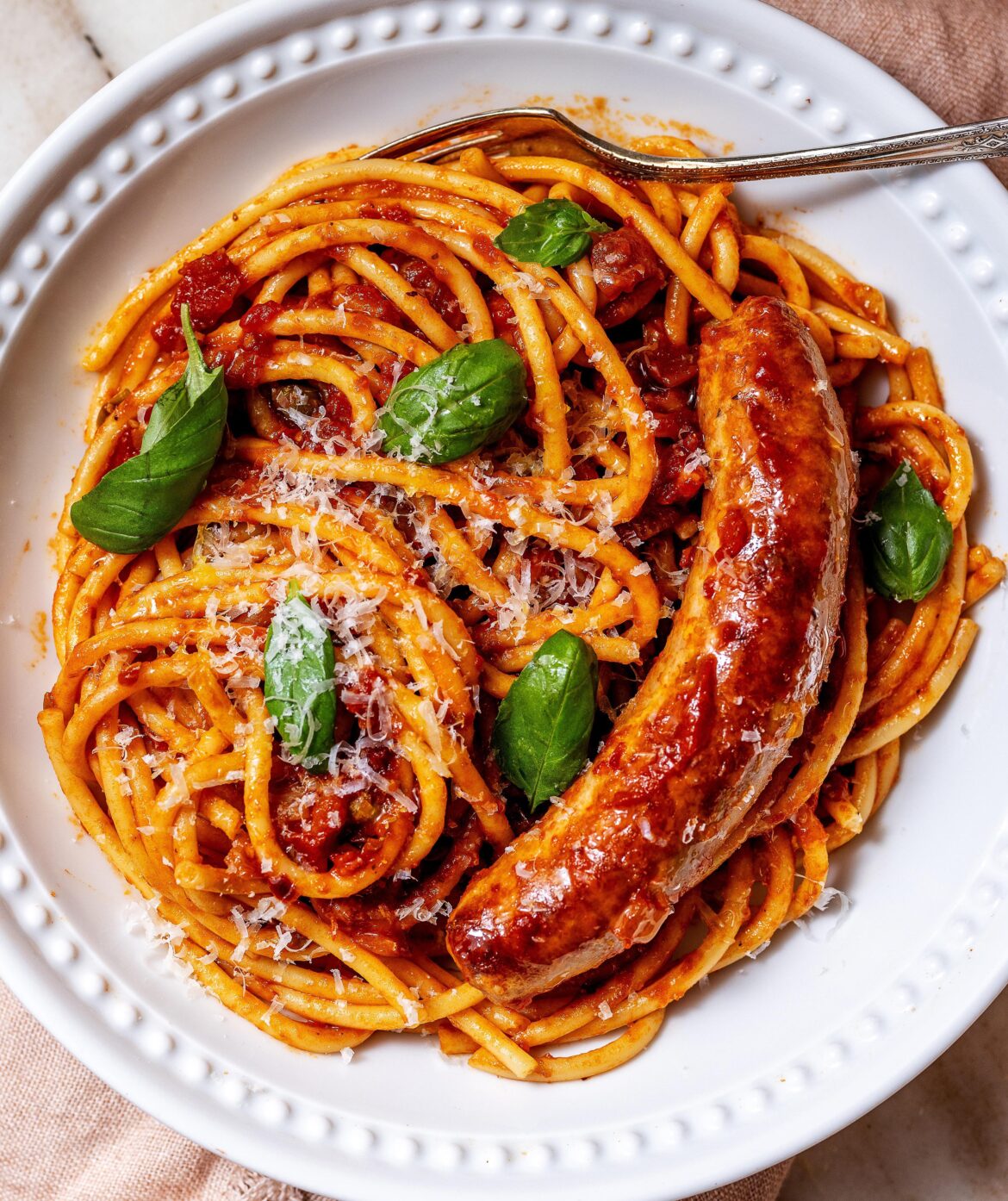 Sausage and Balsamic Tomato Pasta