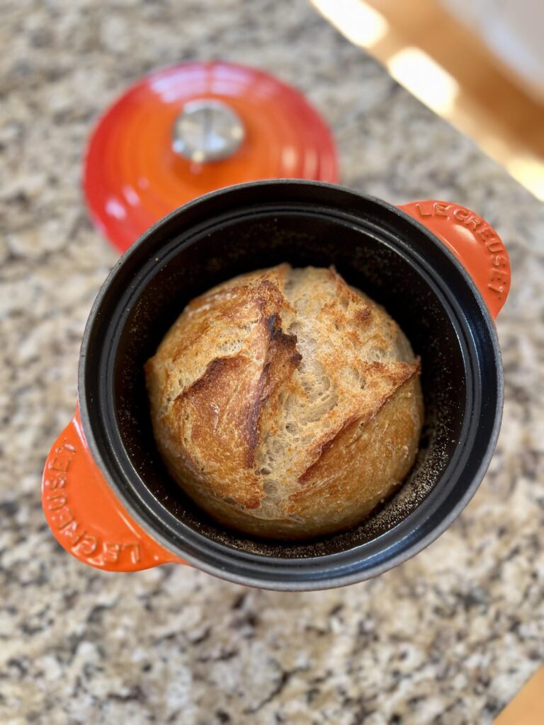 Tiny bread in my tiny pot