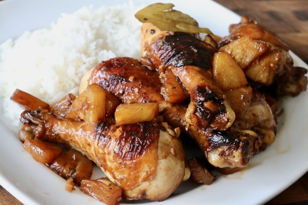 Filipino Pineapple Chicken Adobo