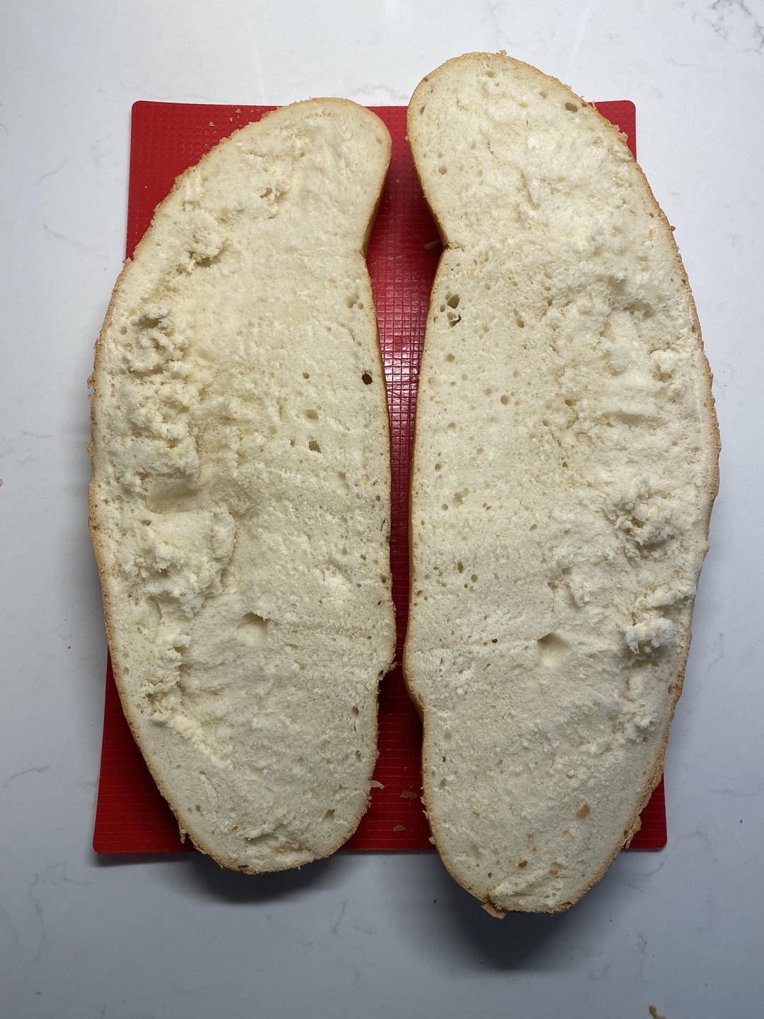 [Step by step] Muffuletta inspired sub salami, ham, provolone