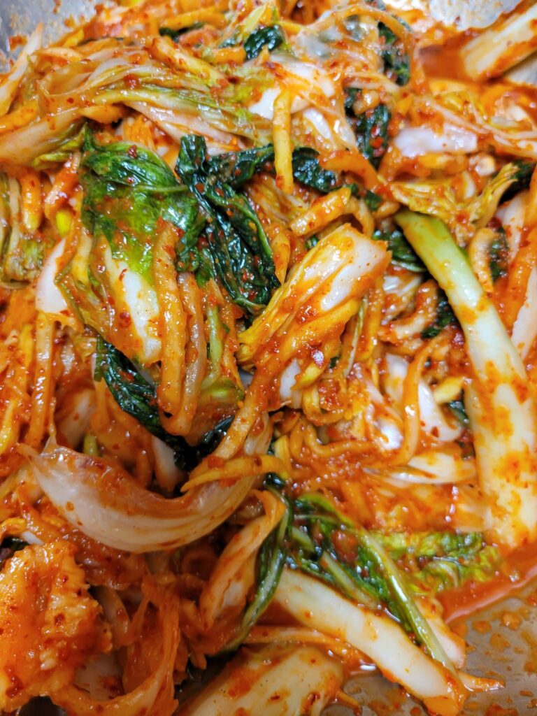 Kimchi with a couple of new secret ingredients...!
