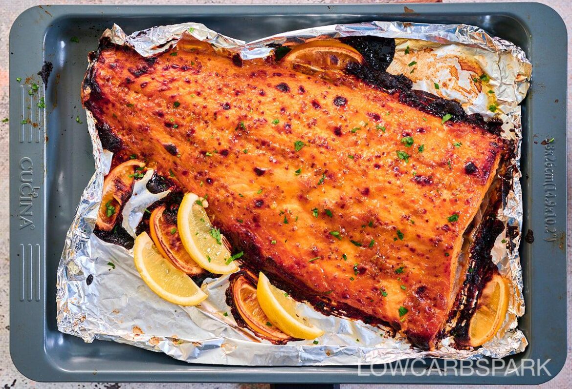 Honey Mustard Salmon In Foil