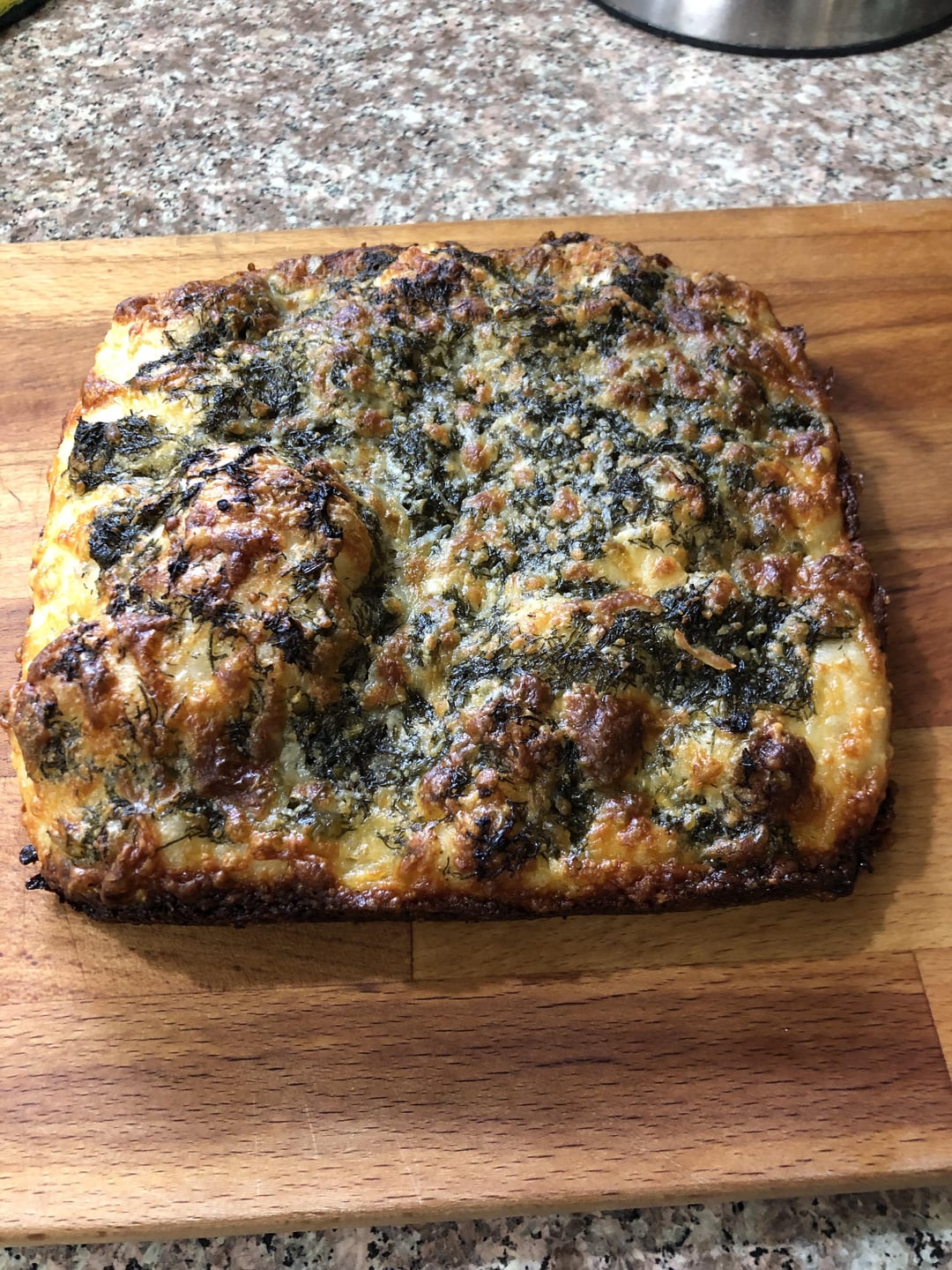 Fennel frond pesto cheesy bread with the FWSY same day pizza dough