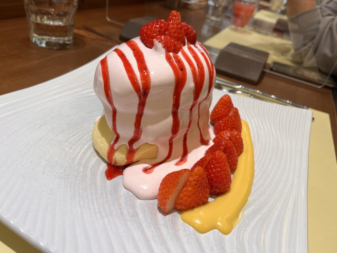 Fluffy pancakes in Tokyo, Japan