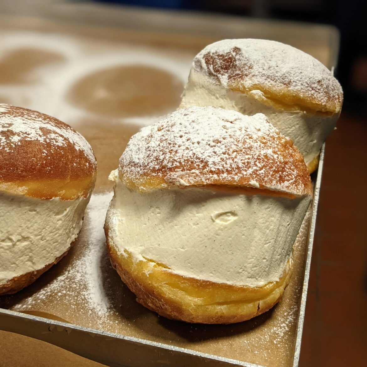 [I ate] a vanilla and cardamom cream filled beignet from Fortitude Bakehouse, London