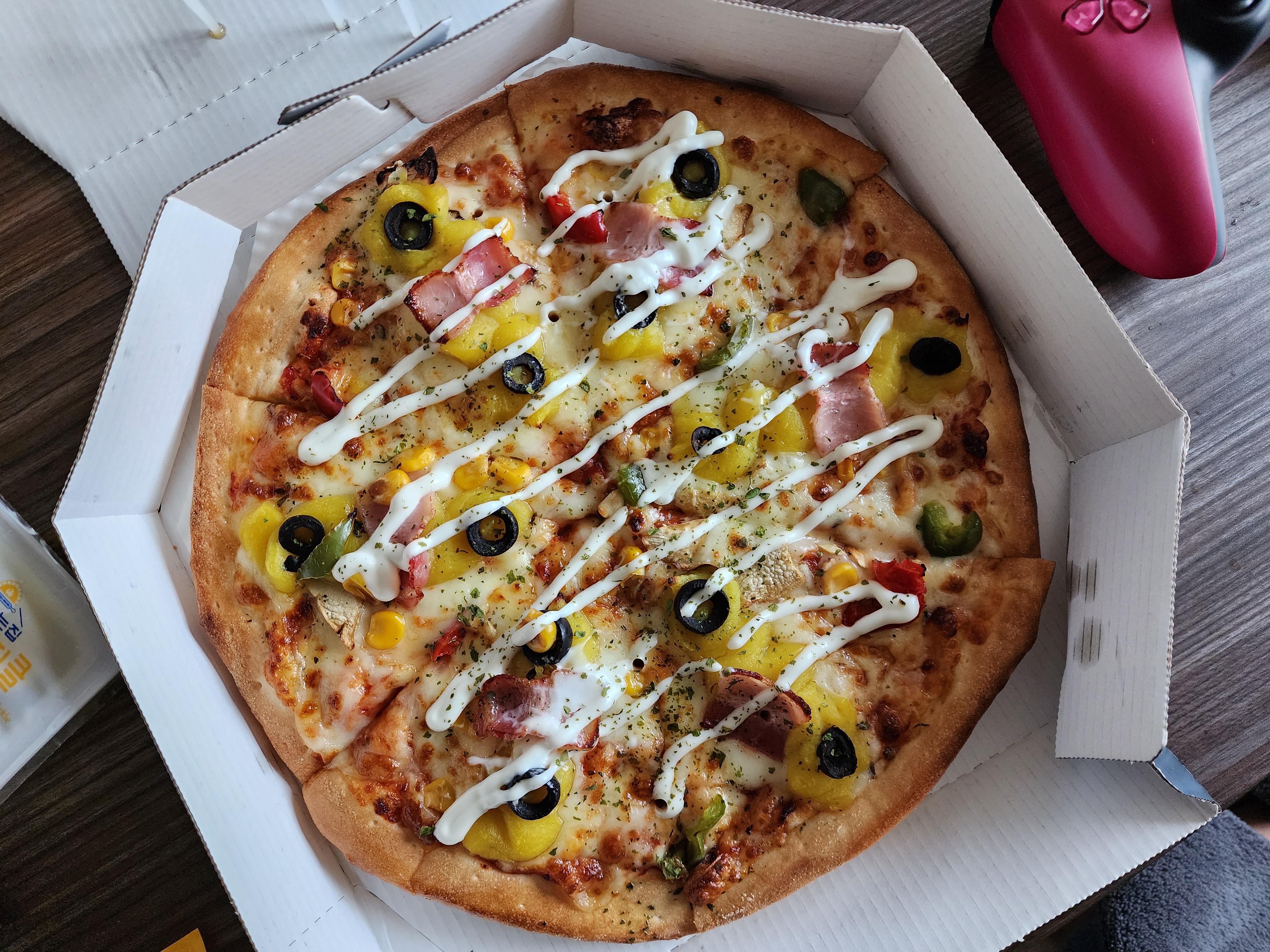 Korean sweet potato pizza Dining and Cooking