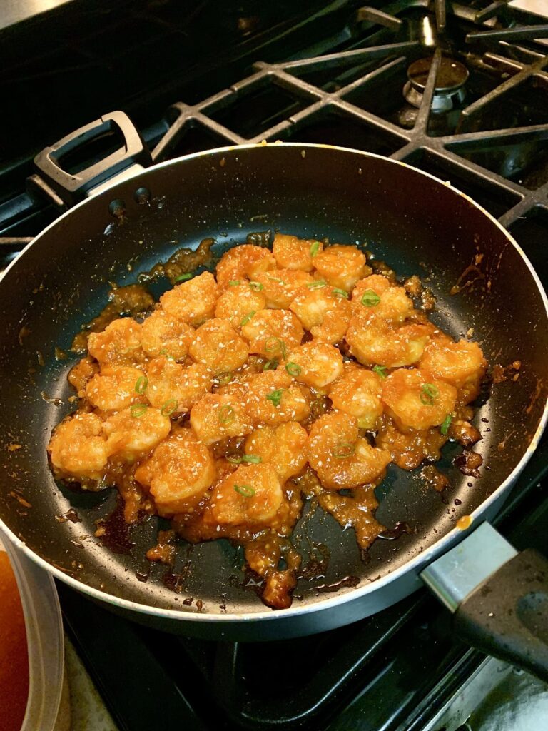 Gochujang honey fried shrimp