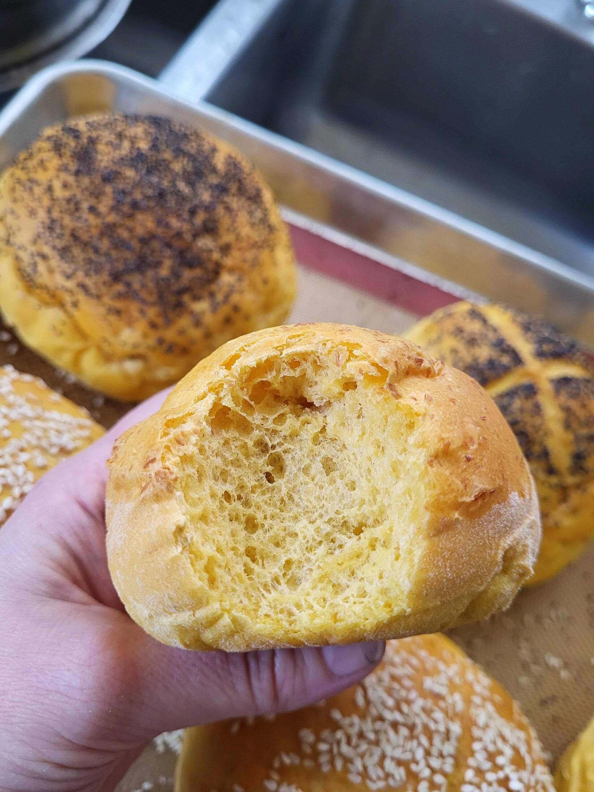 Sweet Potato Hamburger Buns Dining and Cooking