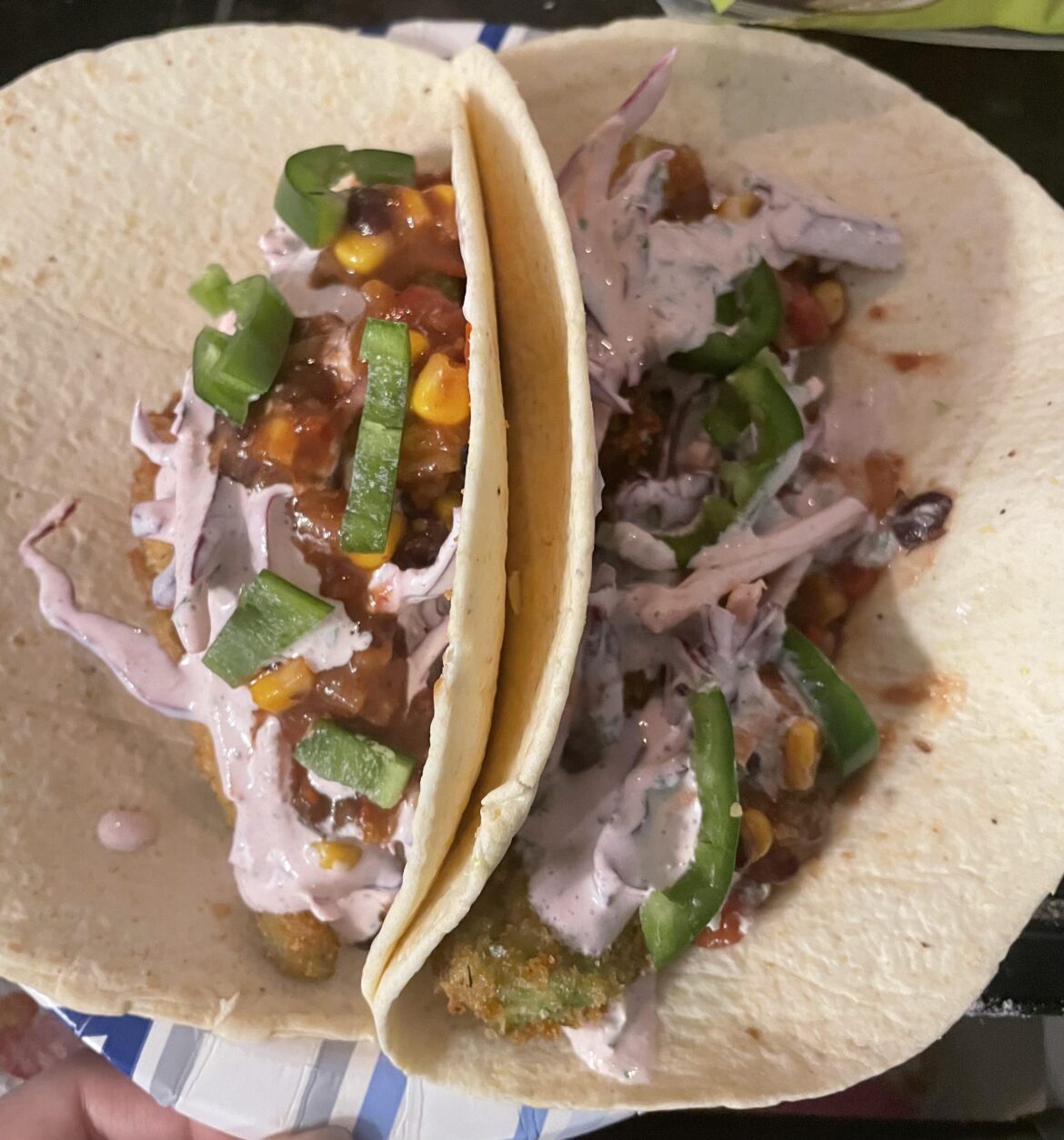 First time making: avocado tacos!