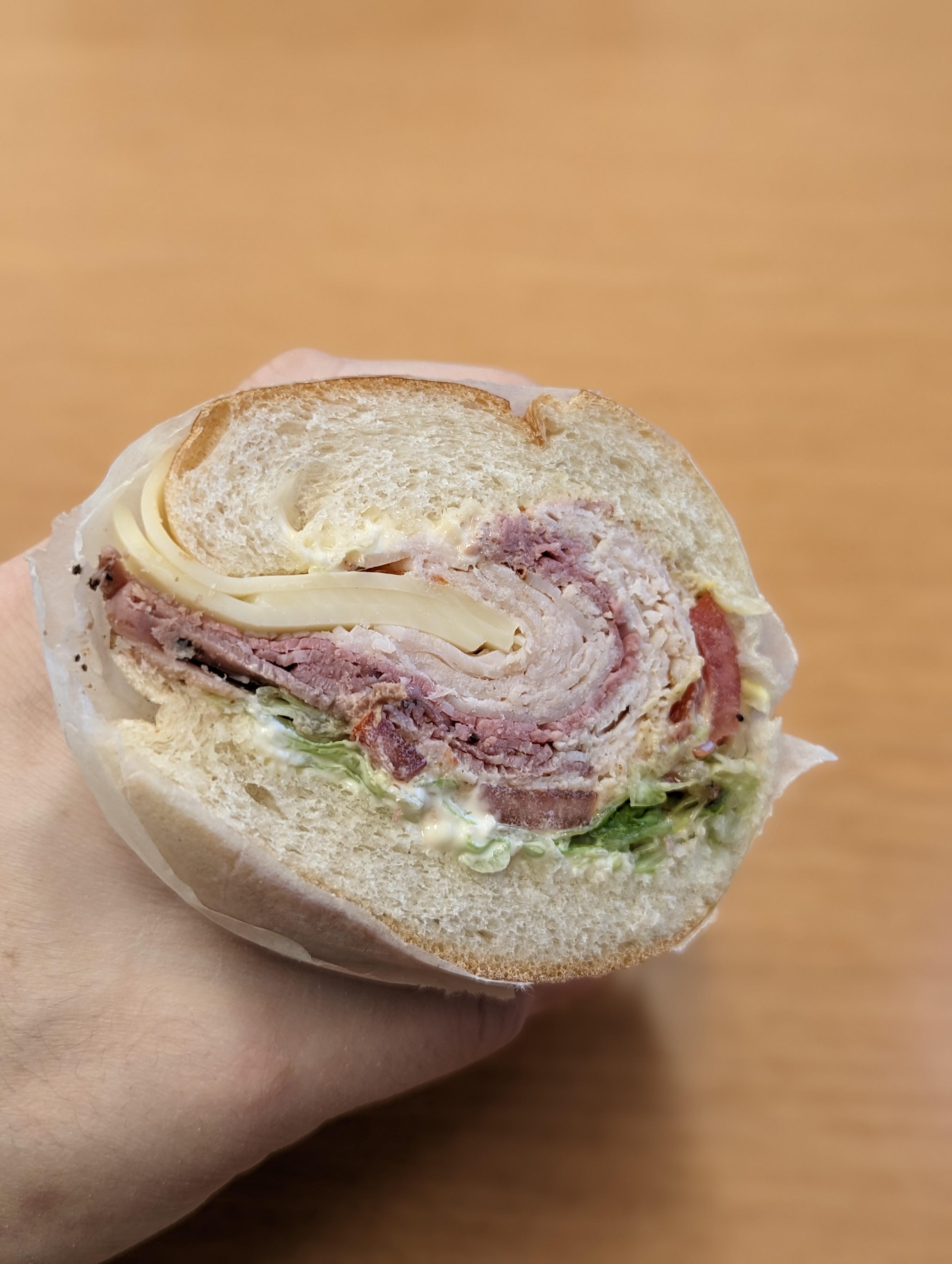 Roast beef, turkey & Swiss from a local deli Dining and Cooking