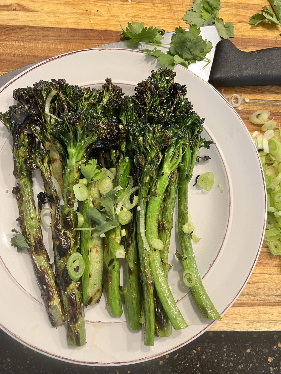 Hulihuli chicken thighs (save lives) + yuzu kosho broccolini Dining