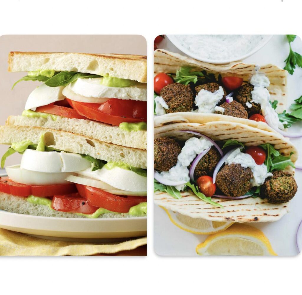 Choose Your Lazy Vegetarian Option: Caprese vs Falafel