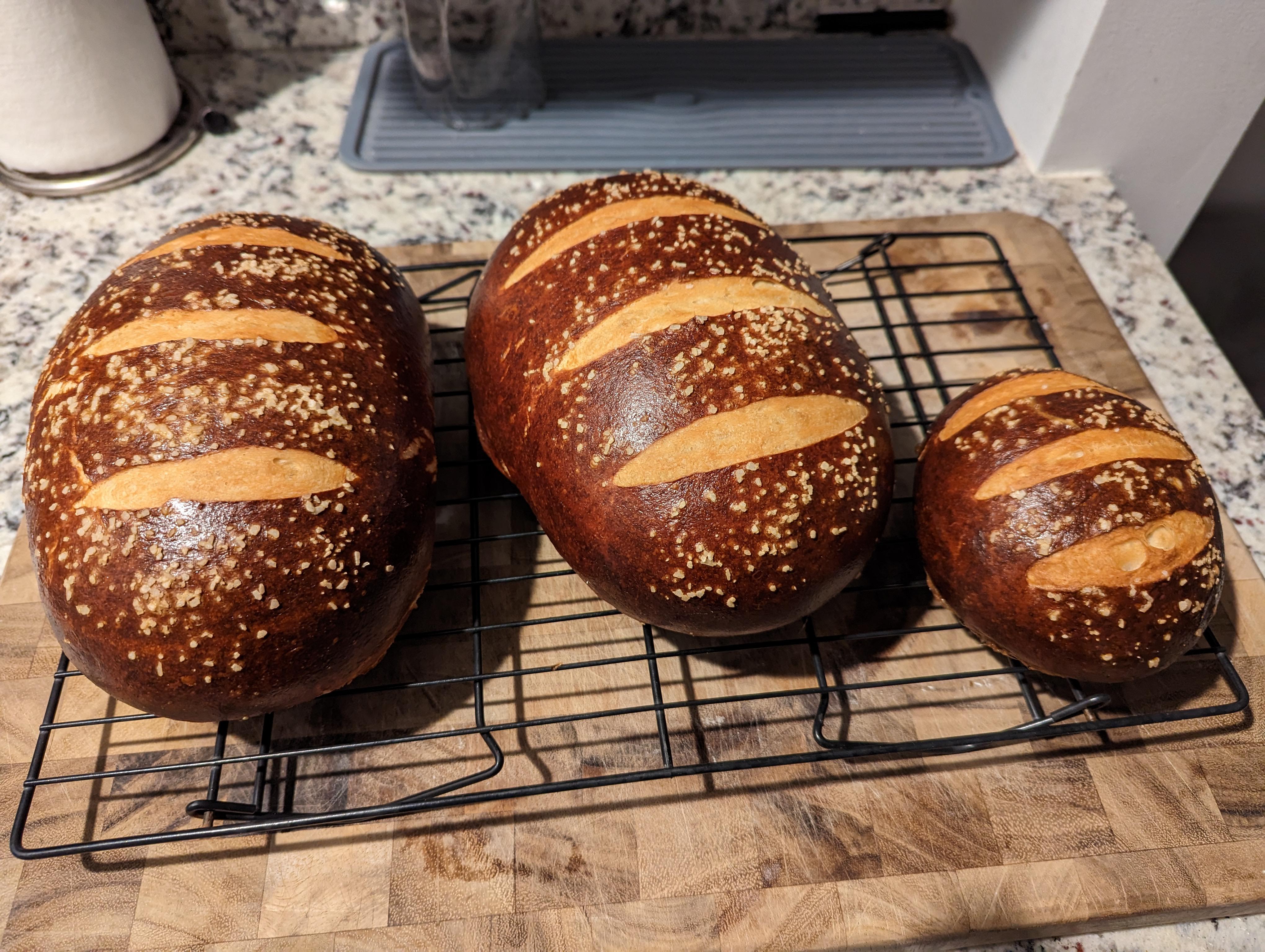 My pretzel loaves look straight out of an RPG Dining and Cooking
