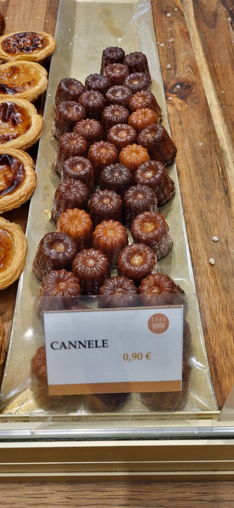 Cannele pastries in Paris, France