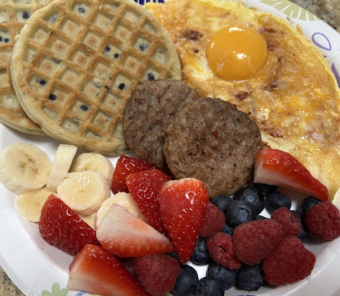 Yes I made it, yes I ate it all too. Sunny ham and cheese omelette.