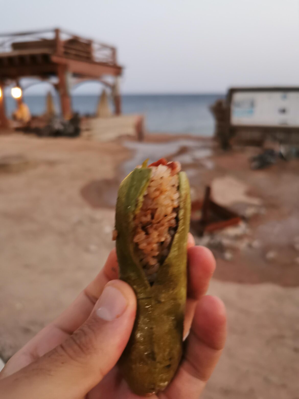 Enjoying some mashy at iftar time in Dahab.