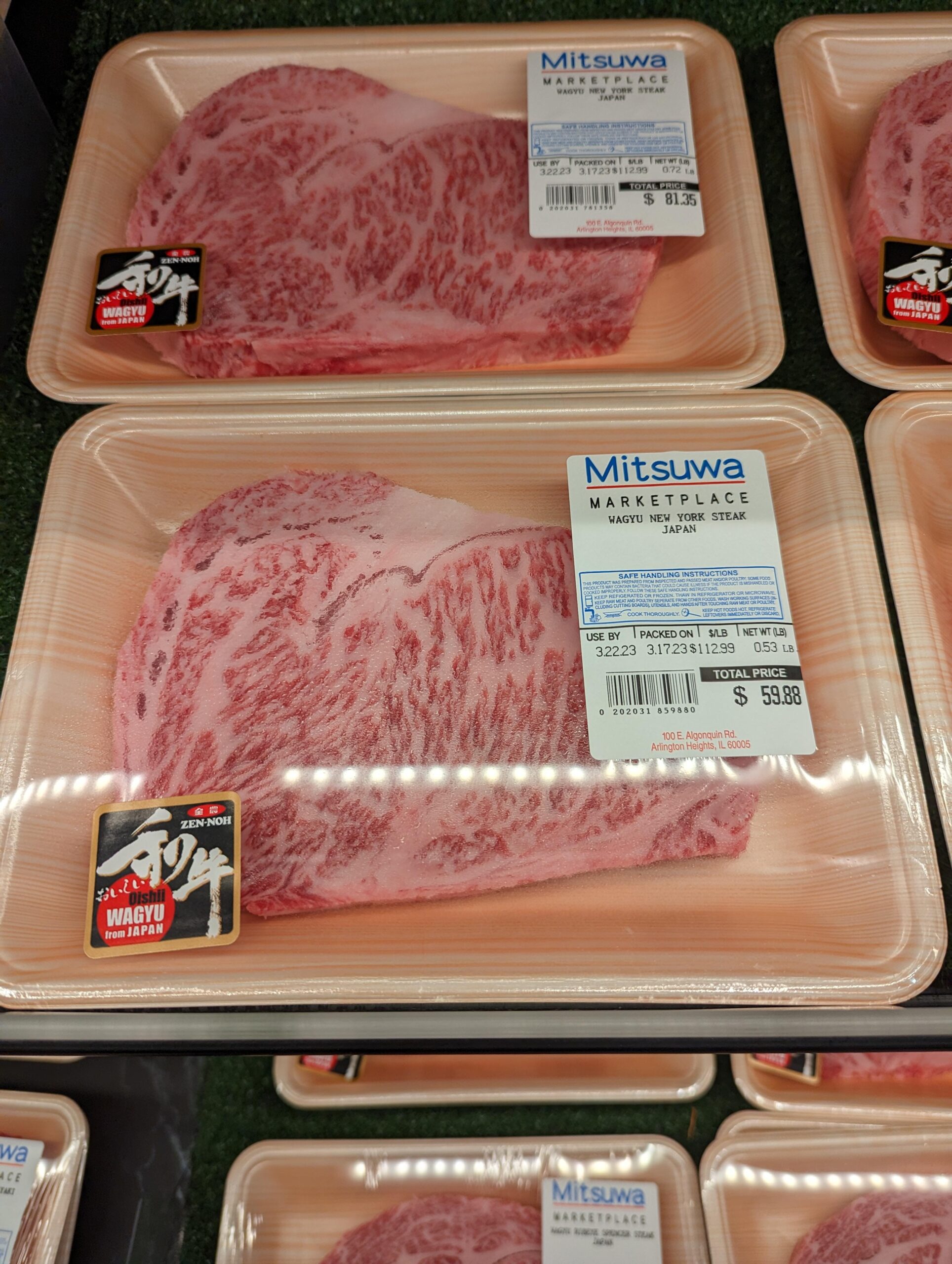 Wagyu ribeye ribs 112/lb at mitsuwa Dining and Cooking