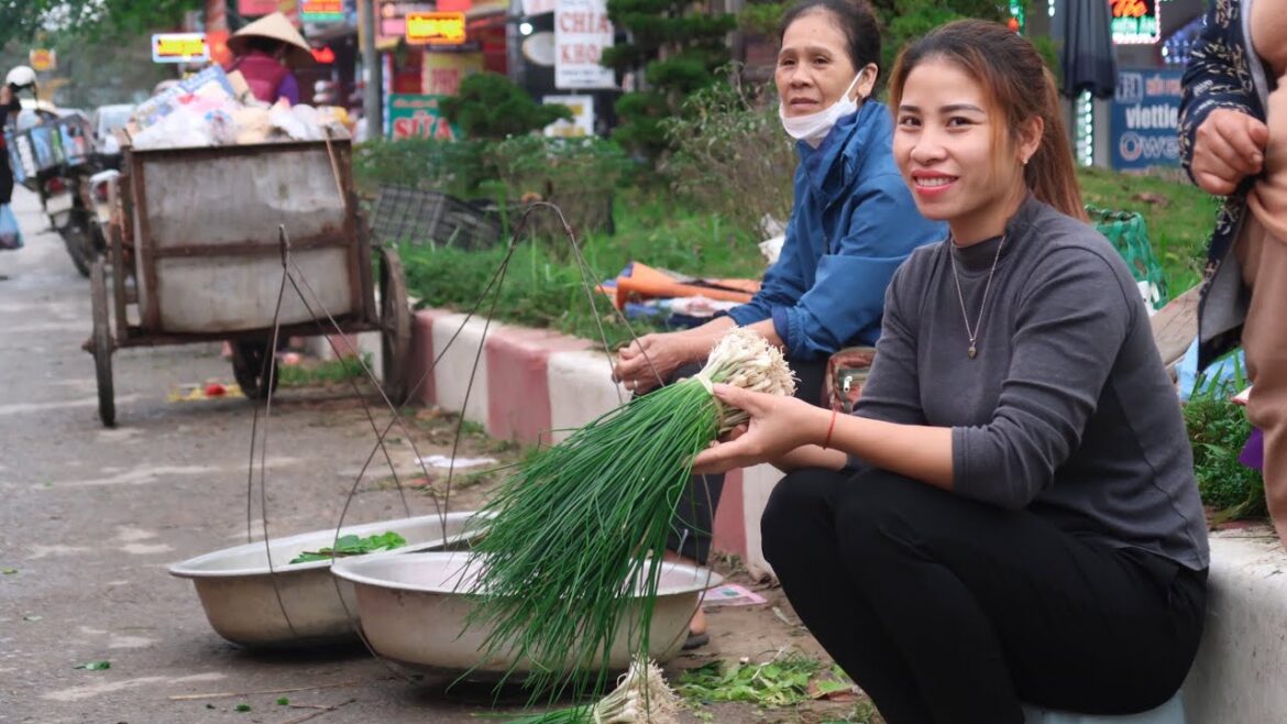 Harvesting Vegetable Garden, Squash, Susu, Green Onion Bring To Market To Sell - Farm - Gardening |