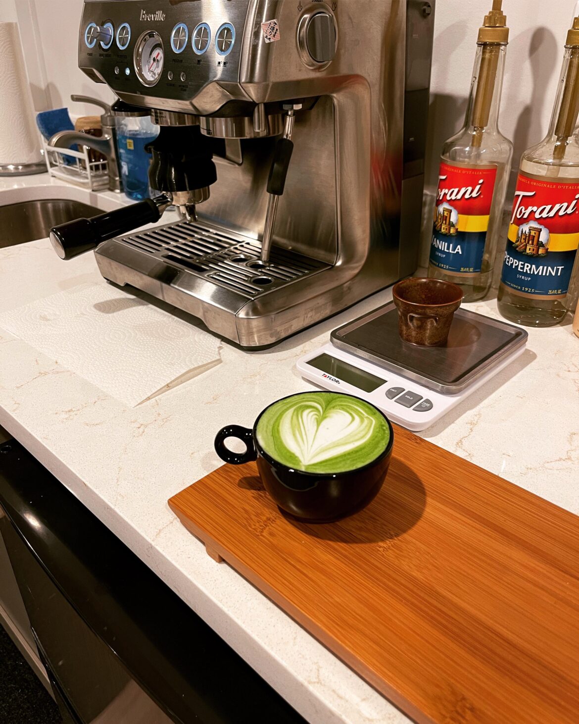 Matcha Green Tea Latte from a few minutes ago 💚