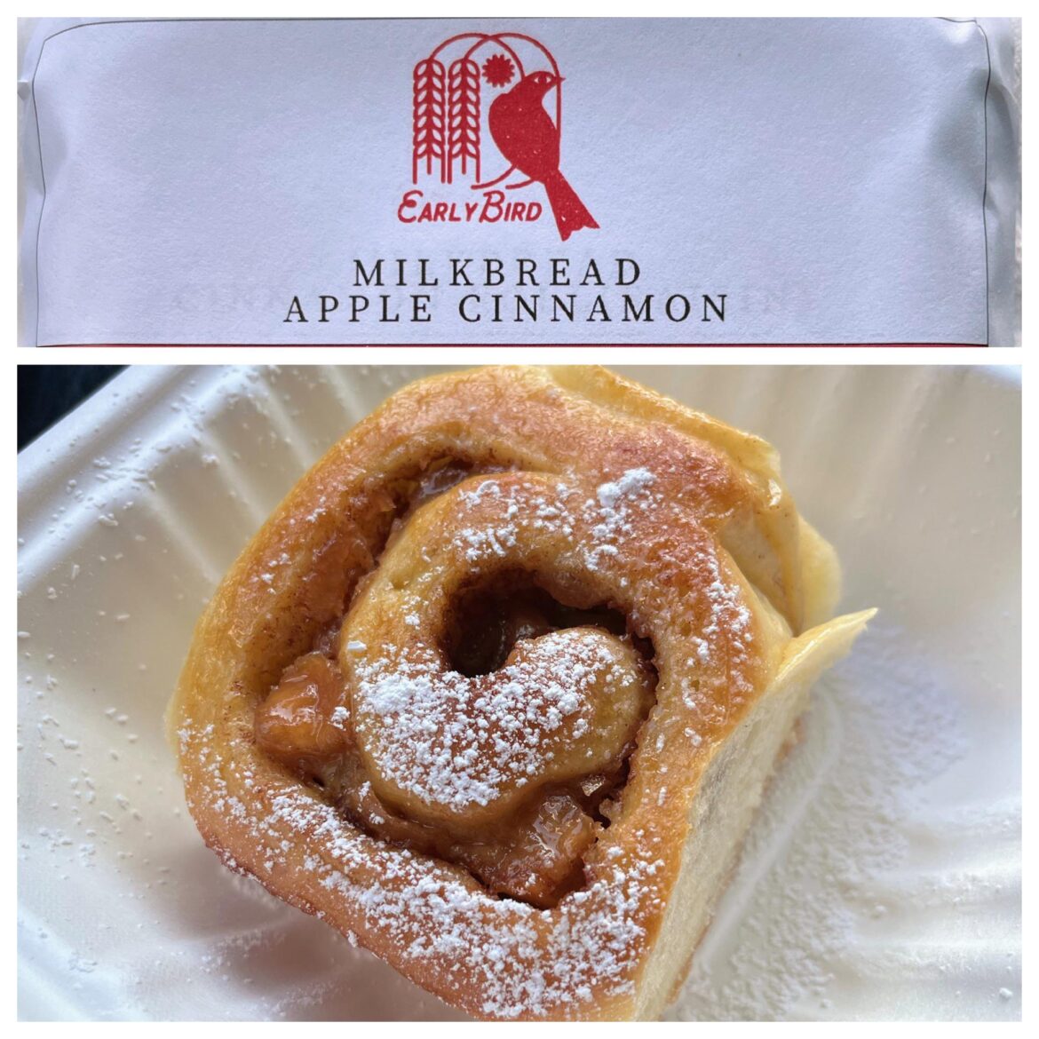 Apple Cinnamon Milkbread Rolls from EarlyBird (Temple City Farmers Market)