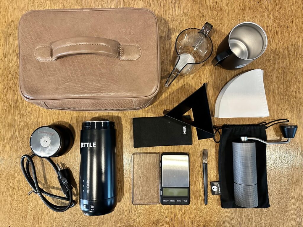 Portable Coffee Station. I will never drink bad conference / hotel coffee again 😌