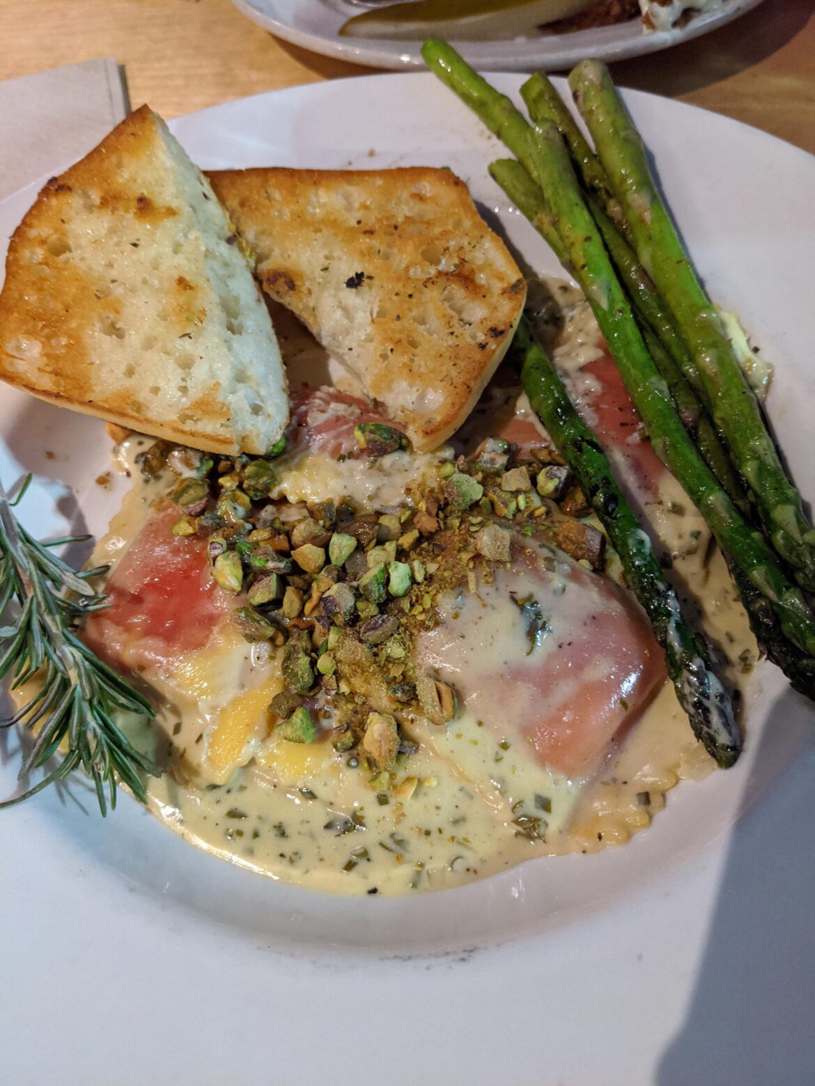 Roasted Beet Ravioli at Seva Detroit