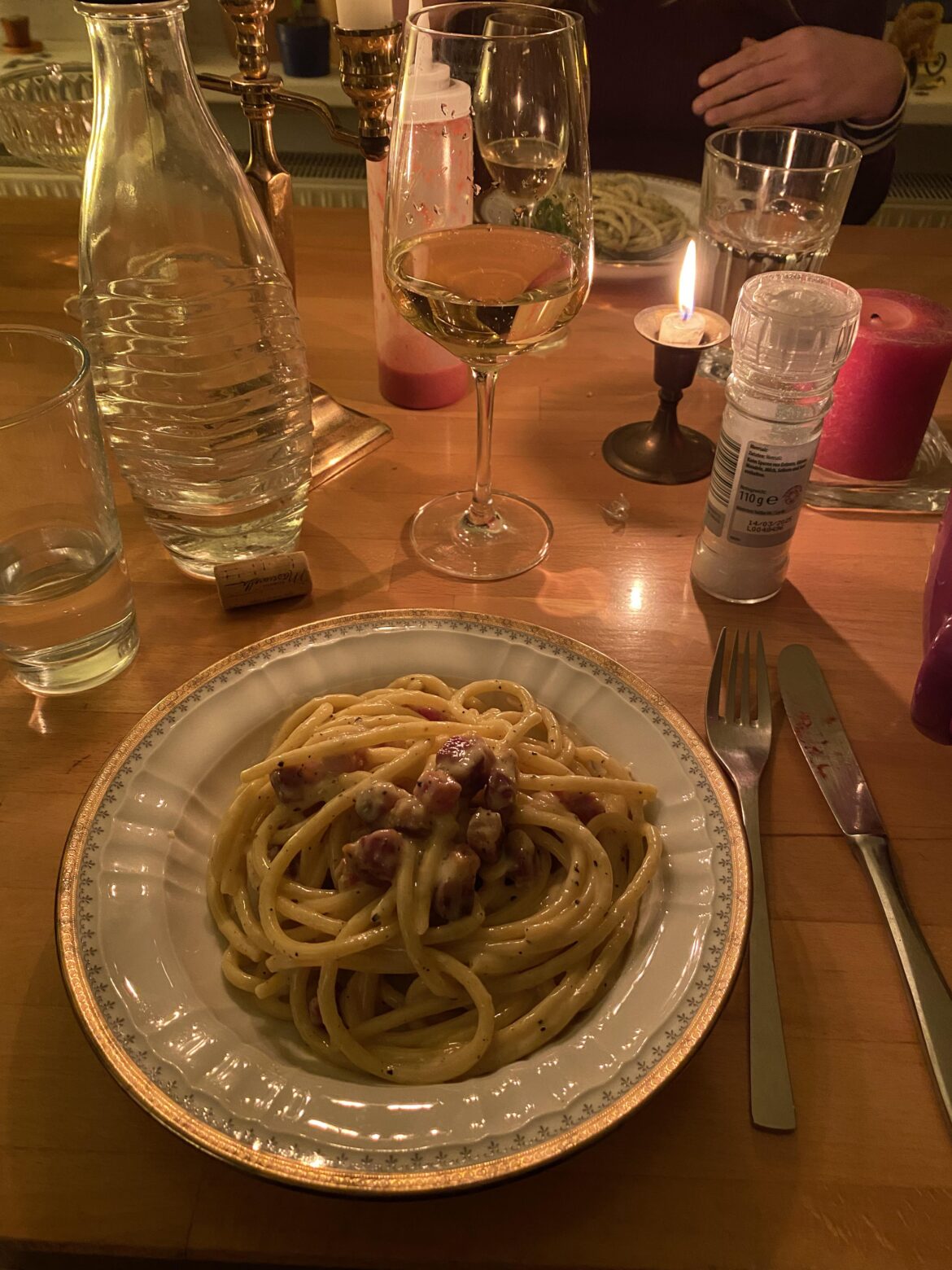 So I heard it was carbonara day?