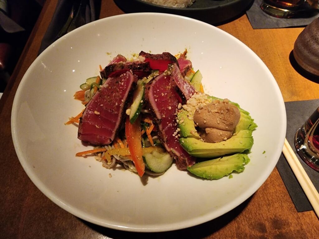 Ronin Sushi in Royal Oak. Dish names are in the captions.