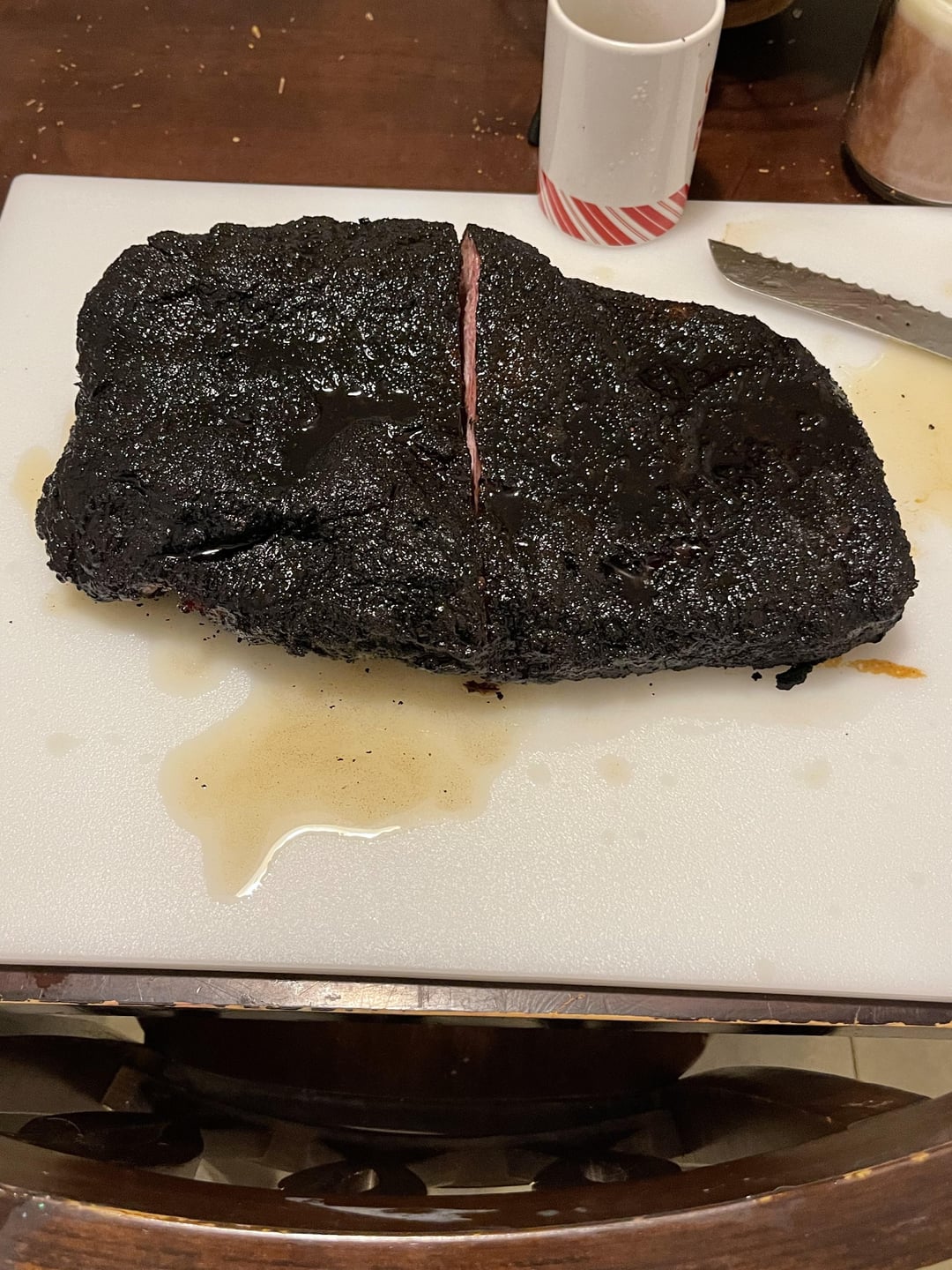 No Wrap Brisket Dining and Cooking