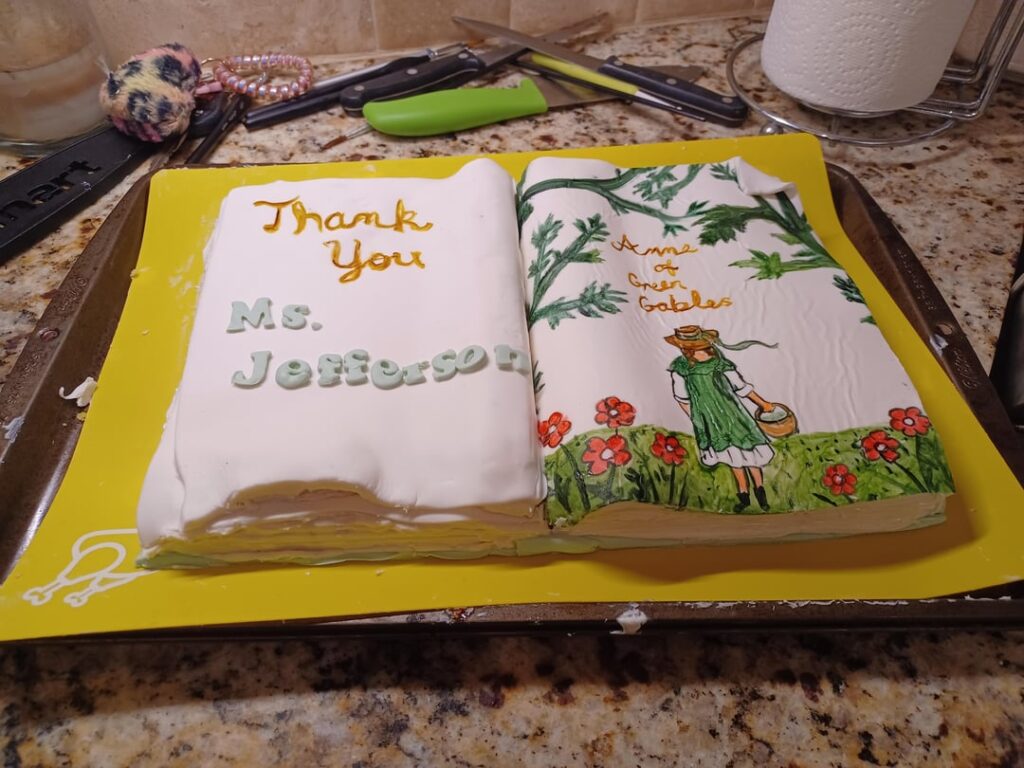 Librarian's day cake