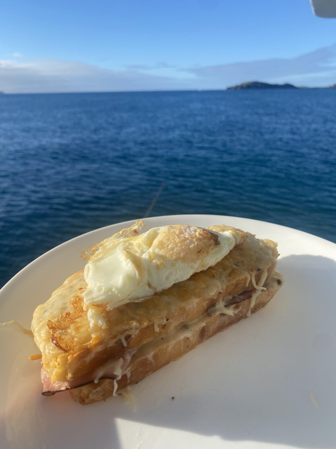 Put an egg on a croque monsieur, make it a madame.