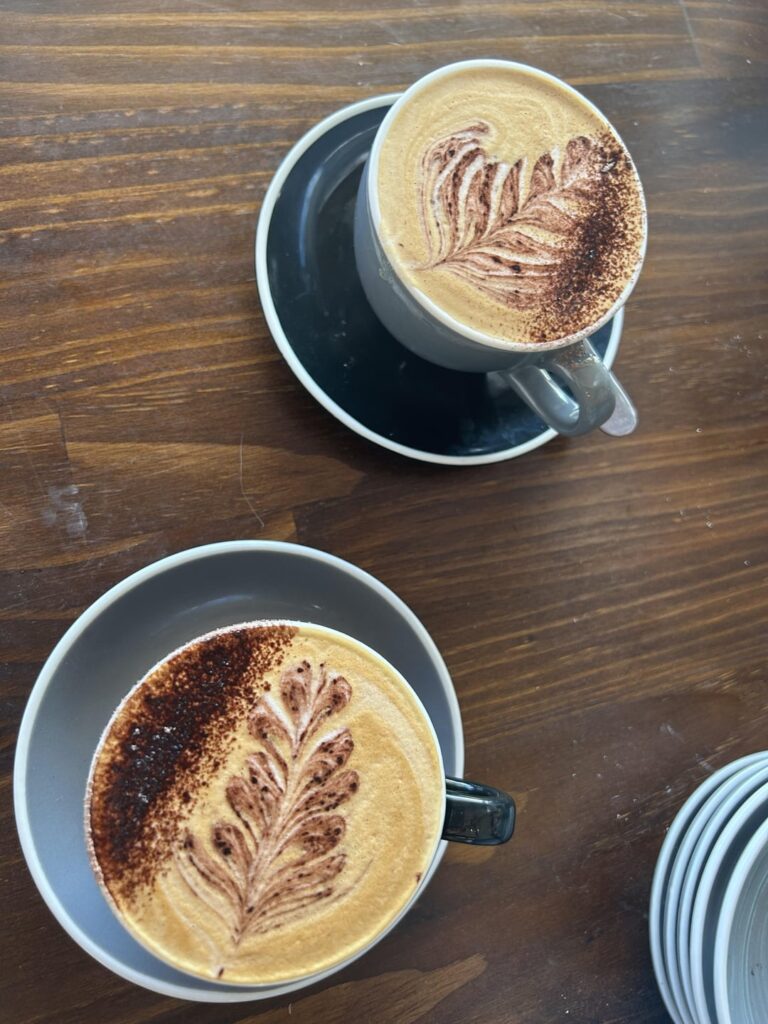 Some of my best basic latte art 😇 still have a lot to learn and master