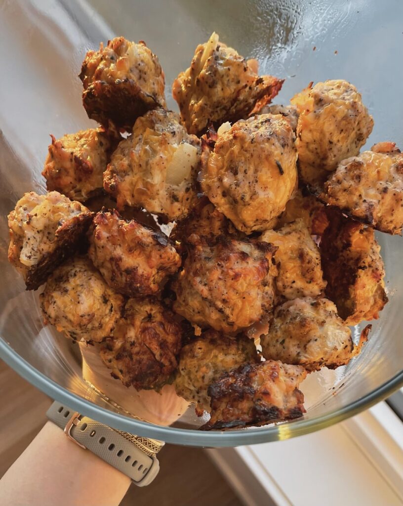 low cal high protein cheesy meatballs