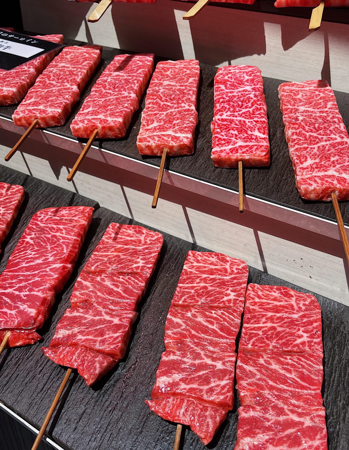 [I Ate] A5 wagyu sirloin skewer