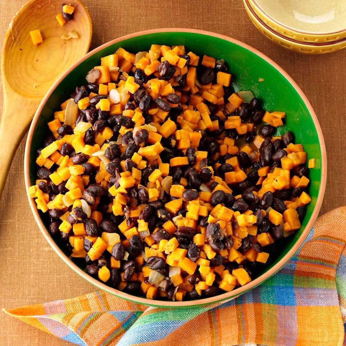 Black Beans & Sweet Potatoes Skillet