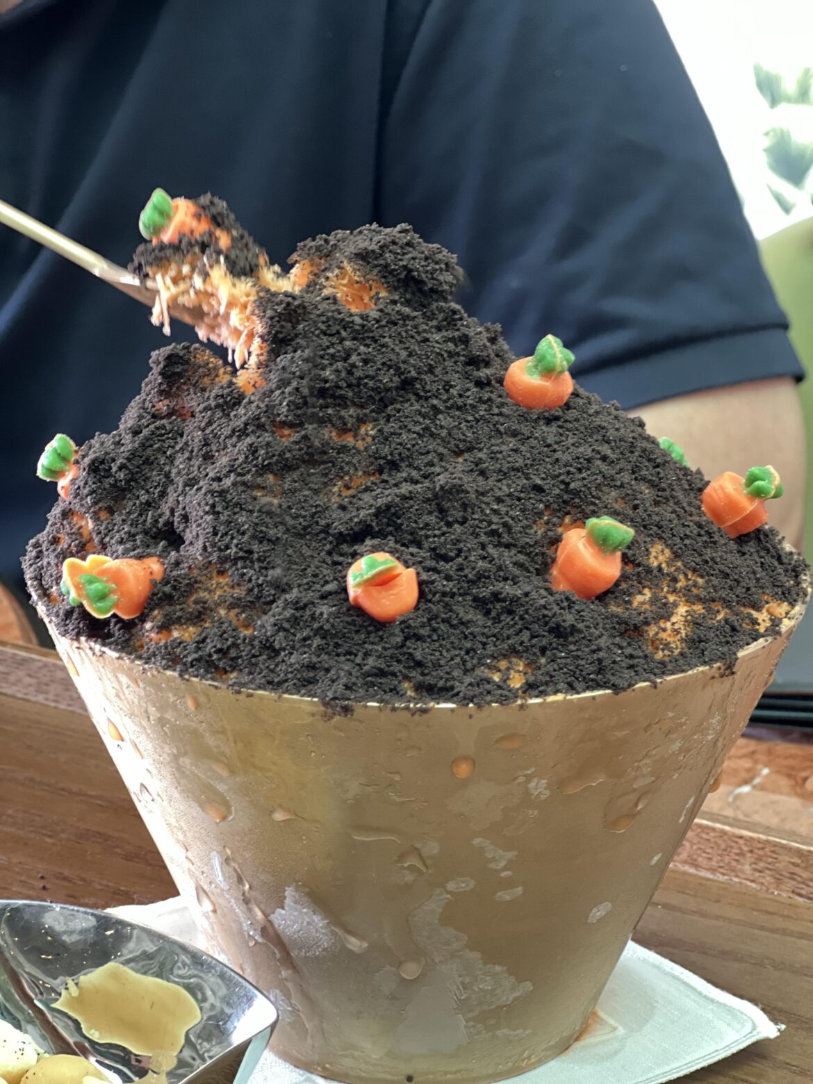 This is the carrot bingsu❄ I had in Jeju Island