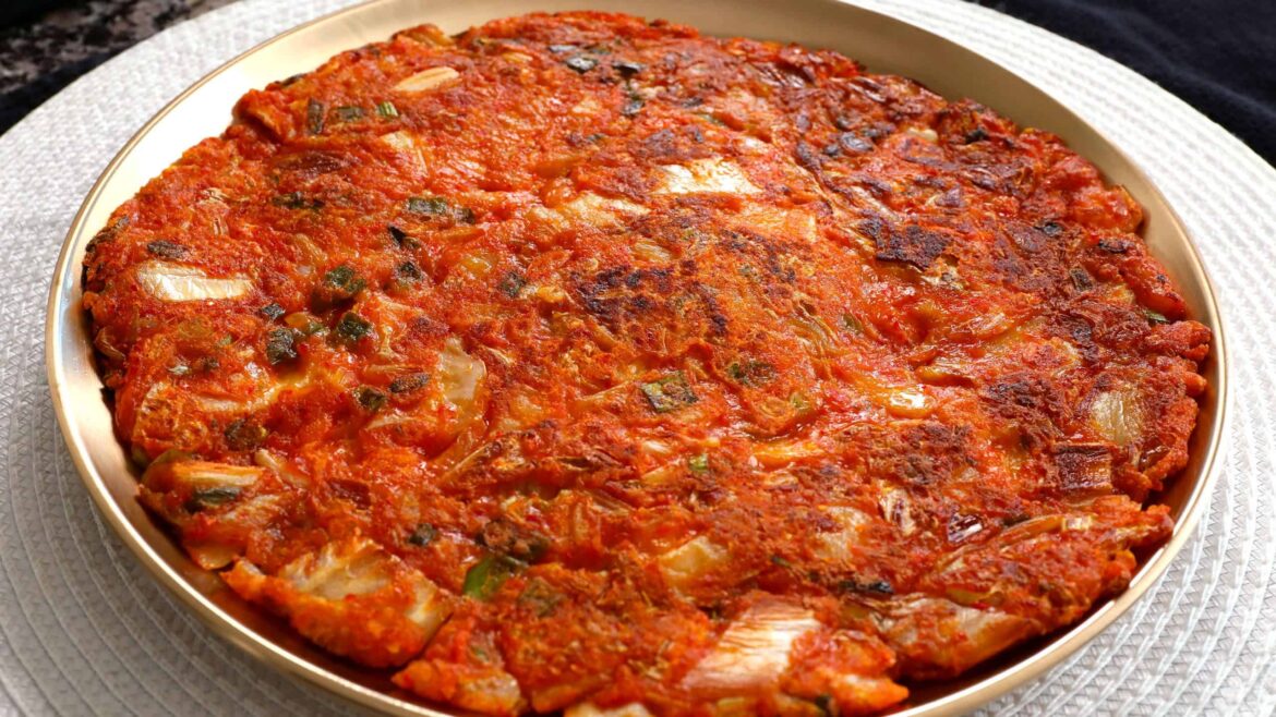Kimchi pancake Kimchijeon 김치전