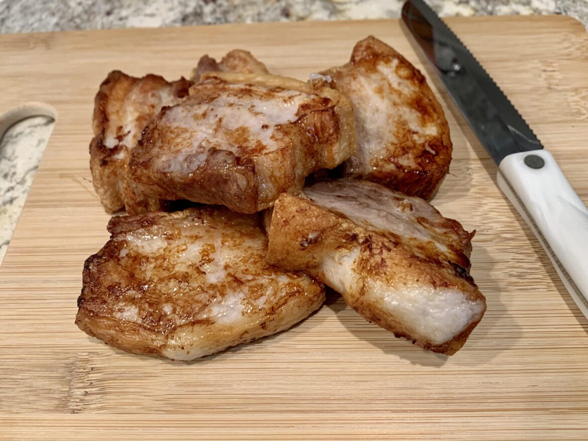 Air fryer thick cut samgyeopsal