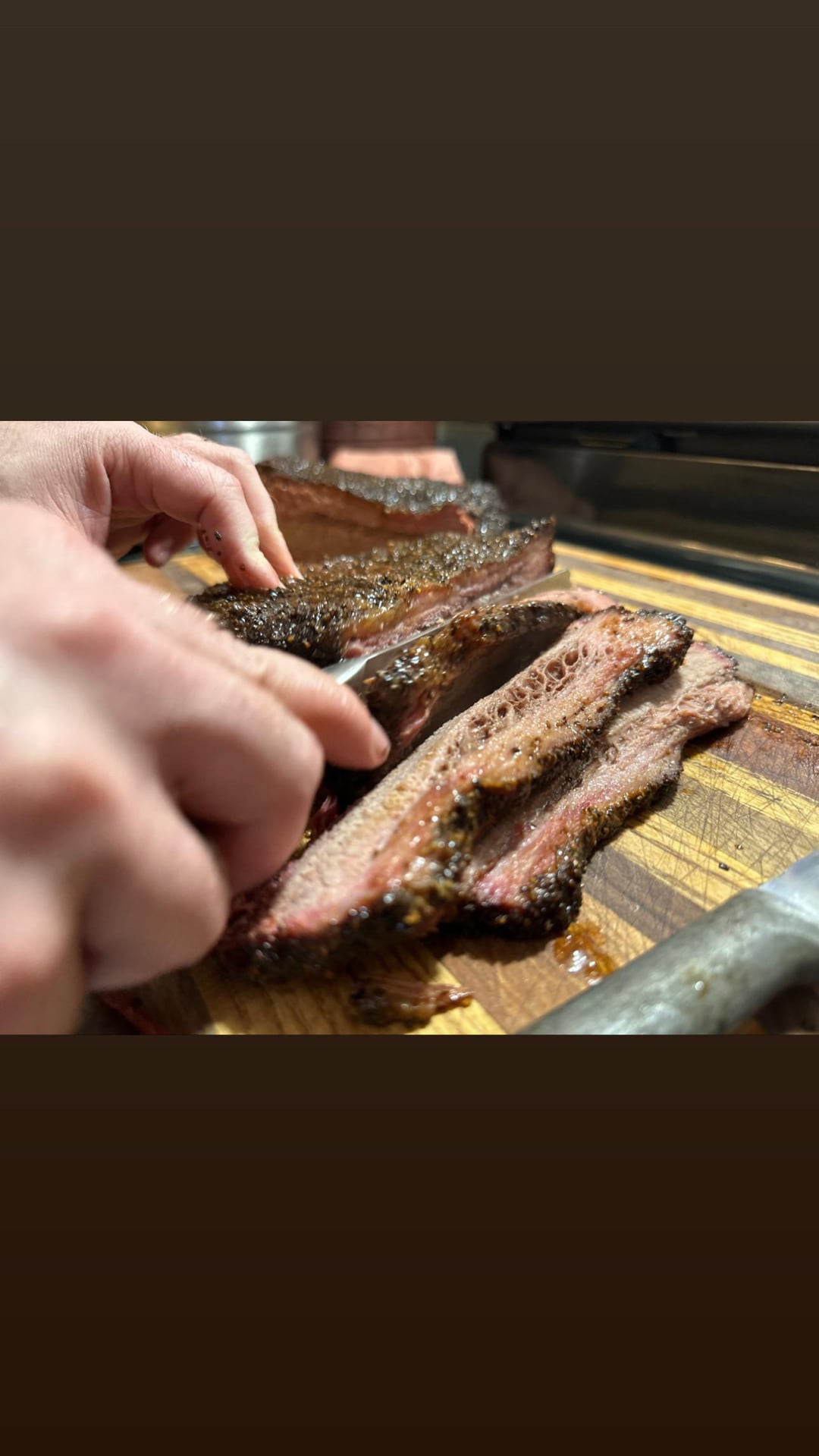 Easter Brisket Dining and Cooking