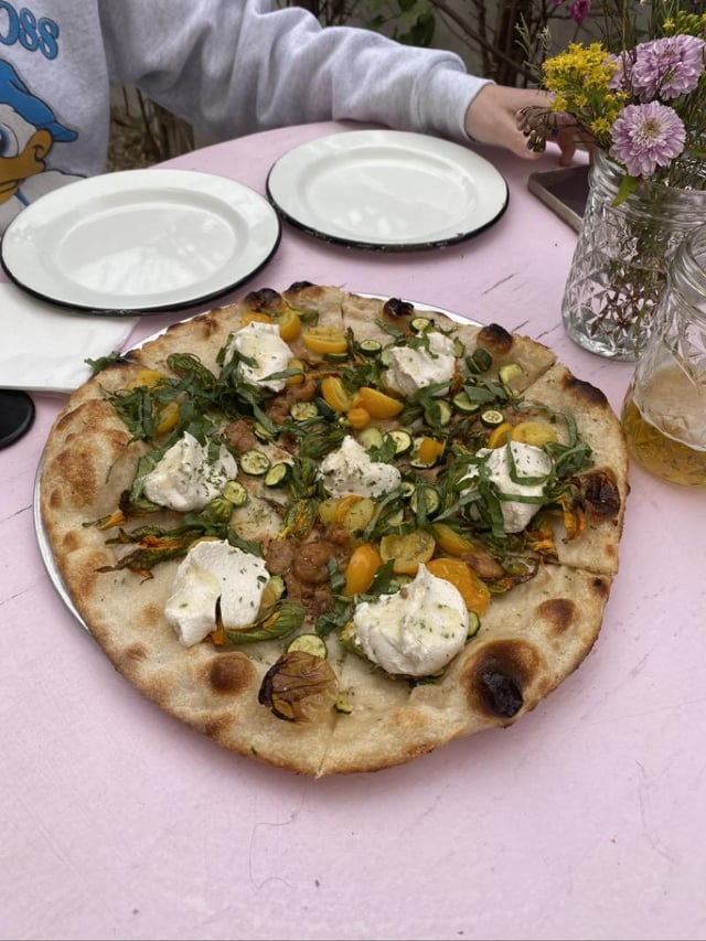 Sublime cashew cheese on these pizzas from Endless Color in Topanga