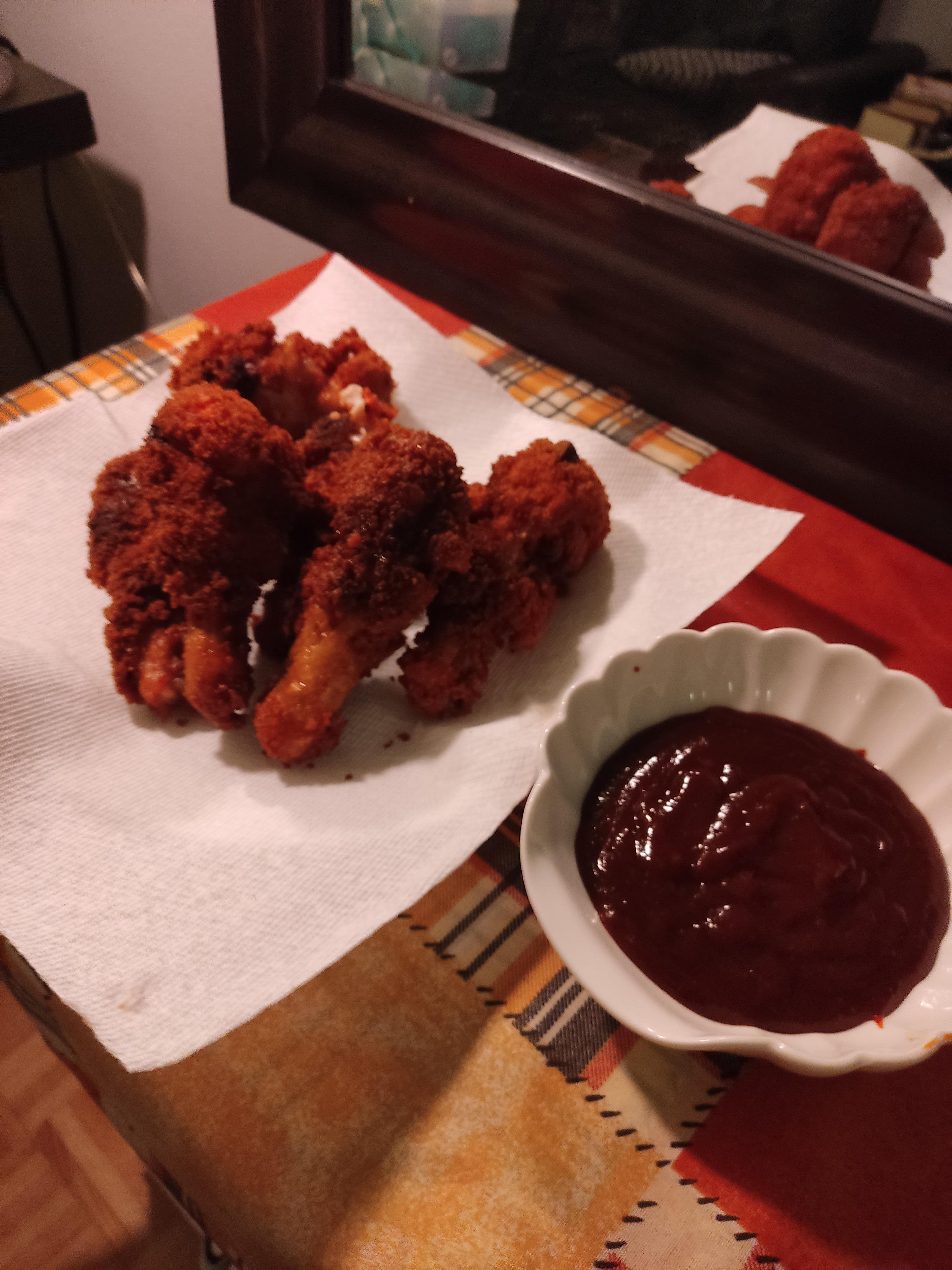 Panko fried chicken with gochujang dipping sauce Dining and Cooking