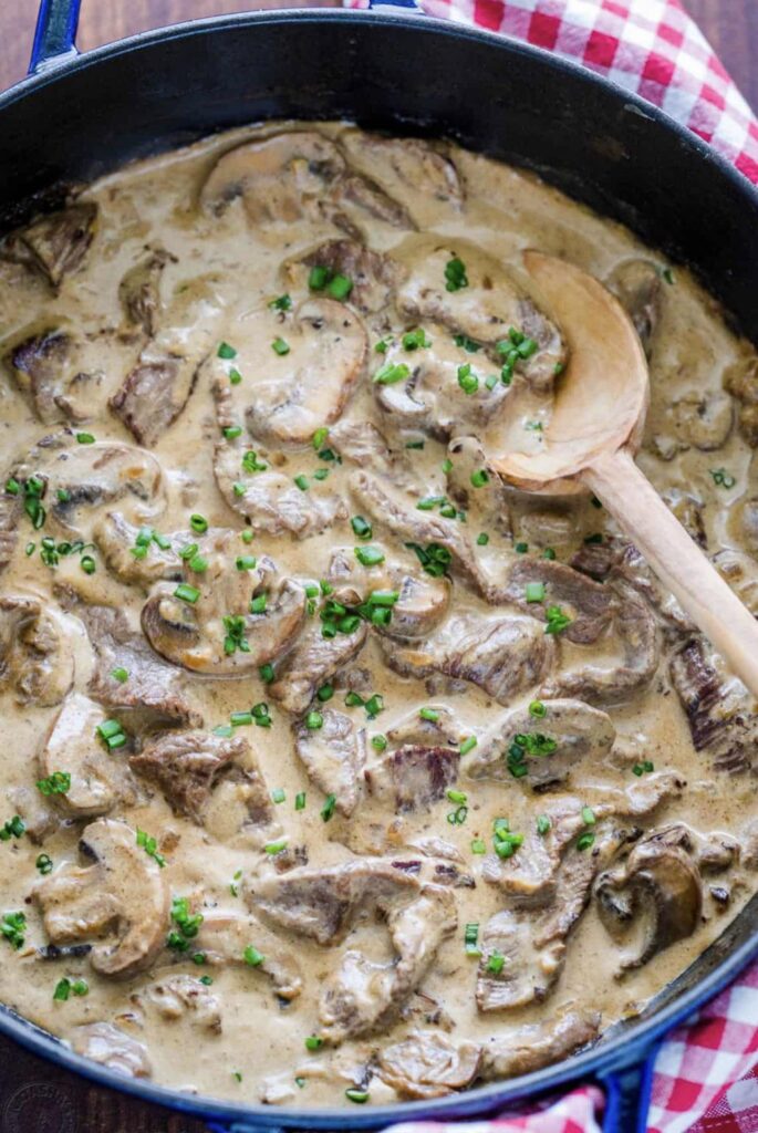 Creamy Beef Stroganoff