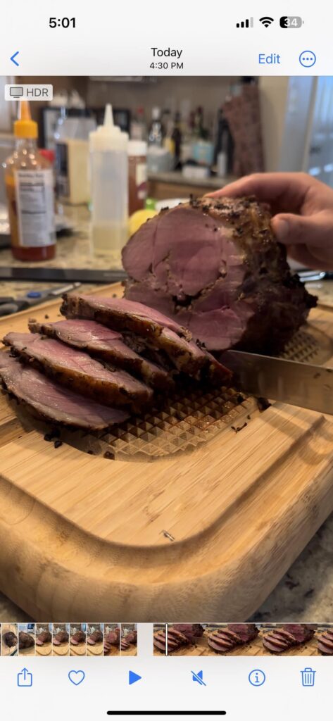 Slow Roasted Lamb leg