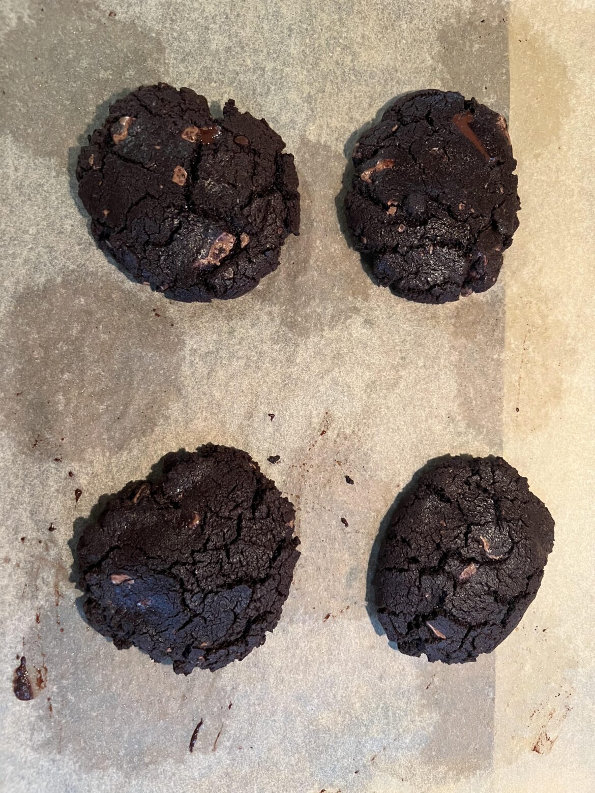 This weekend’s project was Stella’ double chocolate cookies with milk, 70% dark, and 72% dark with espresso chocolate chunks. I froze them and now I have cookies on demand.