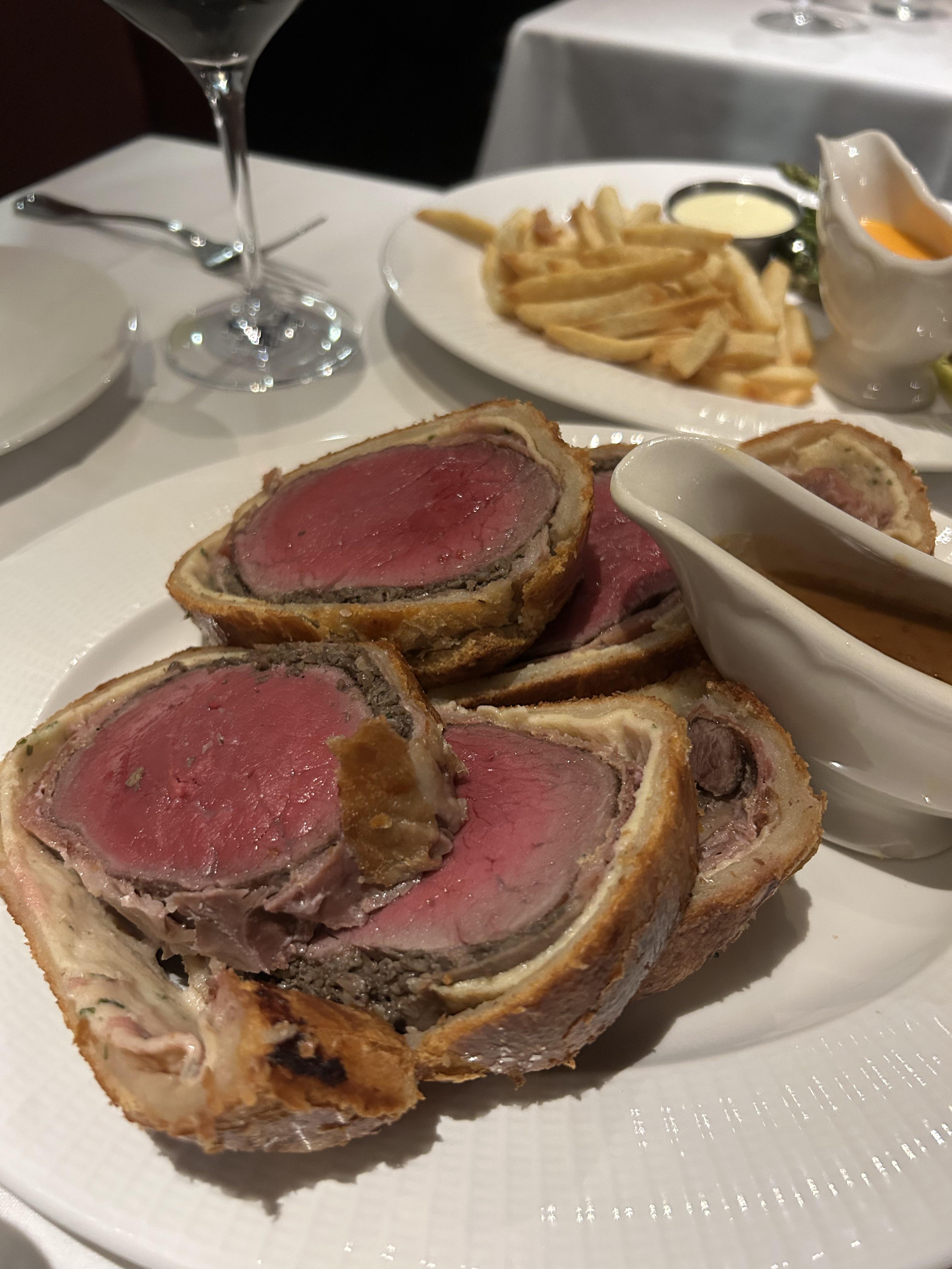 Beef Wellington at Obelix Dining and Cooking